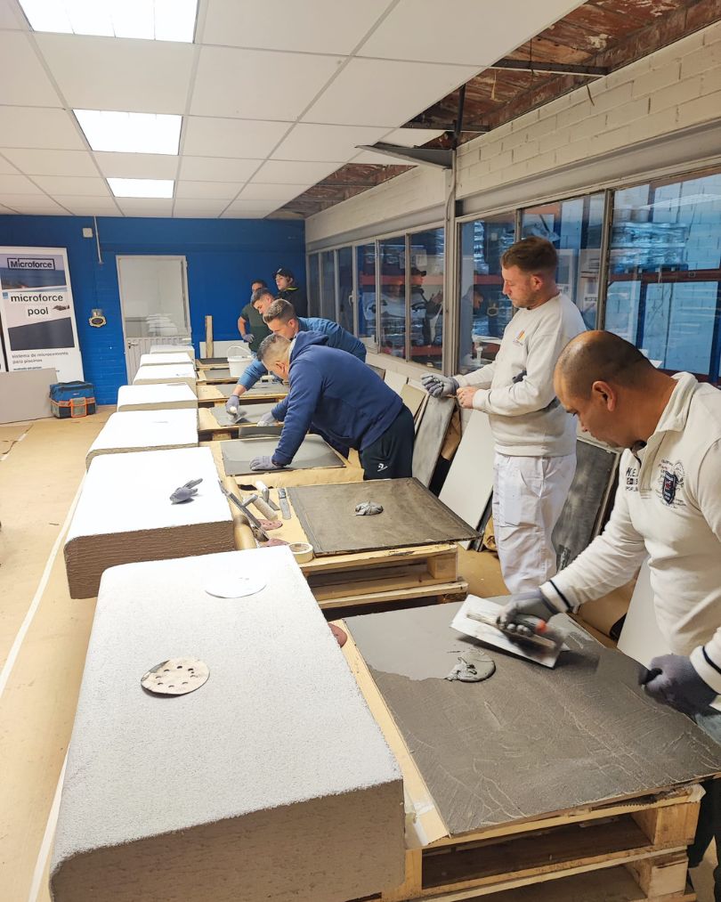 curso micro cemento piscinas